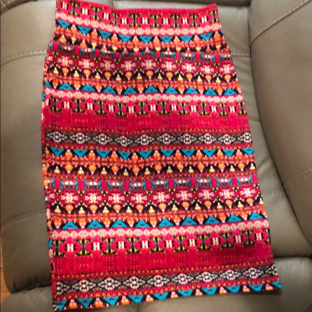 Pink Lularoe skirt